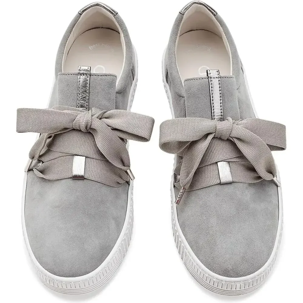 Gabor Womens 73.333.10 Casual Sneakers UK 5.5 US 8 Grey Stone Suede NWOB